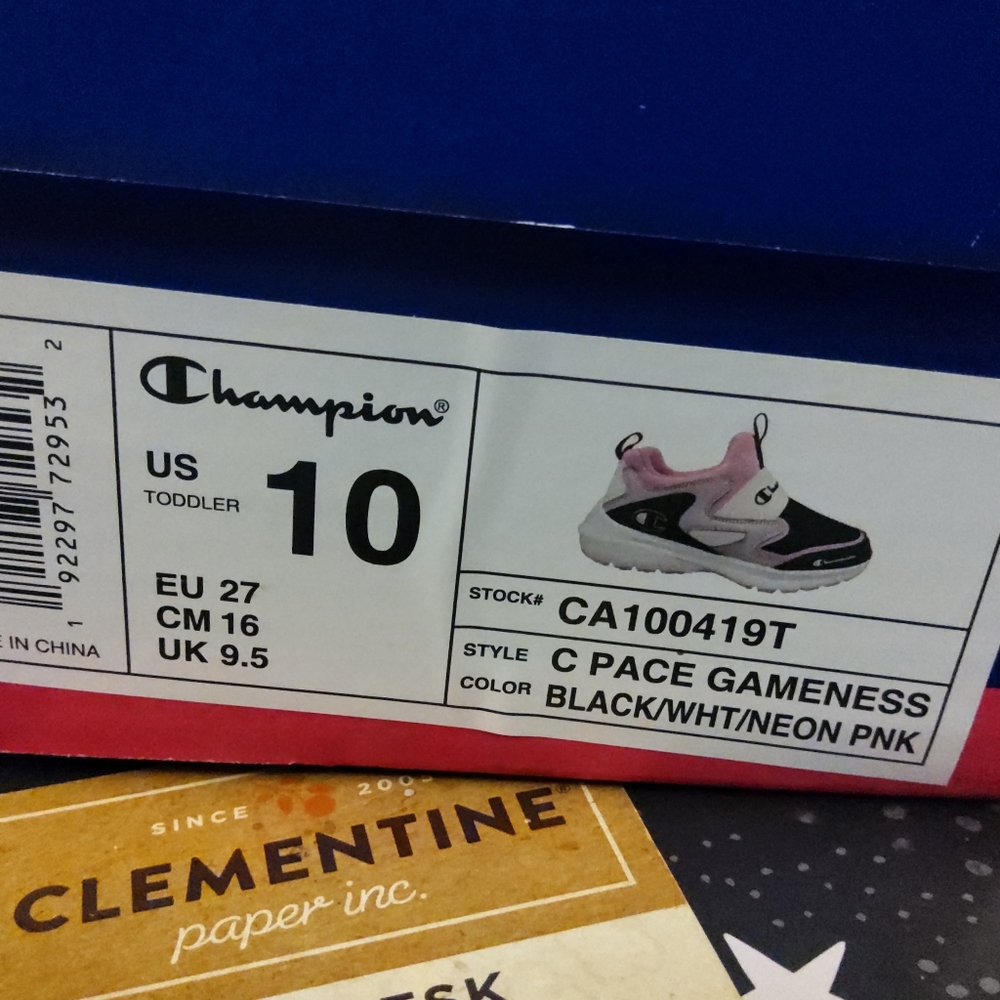 Girls Champion Slip on shoes size 10